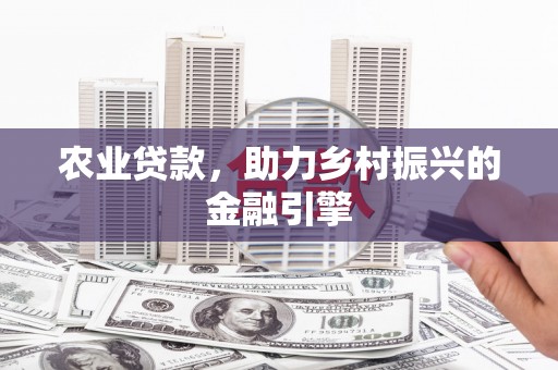昌吉农业贷款，助力乡村振兴的金融引擎
