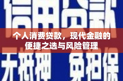 昌吉个人消费贷款，现代金融的便捷之选与风险管理
