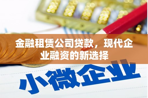 昌吉金融租赁公司贷款，现代企业融资的新选择