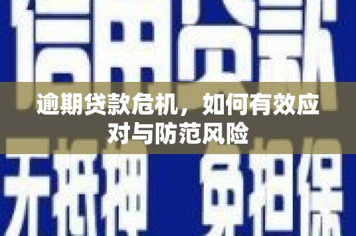 昌吉逾期贷款危机，如何有效应对与防范风险