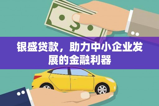 昌吉银盛贷款，助力中小企业发展的金融利器