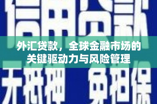 昌吉外汇贷款，全球金融市场的关键驱动力与风险管理