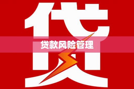 昌吉贷款风险管理