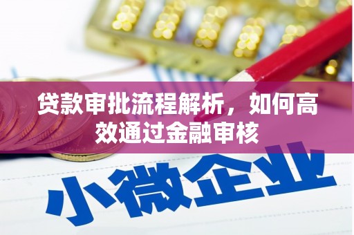 昌吉贷款审批流程解析，如何高效通过金融审核