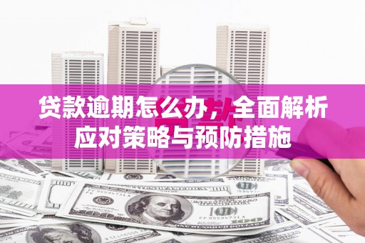 昌吉贷款逾期怎么办，全面解析应对策略与预防措施