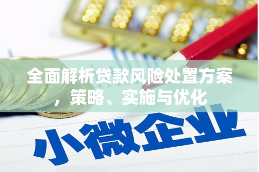 昌吉全面解析贷款风险处置方案，策略、实施与优化