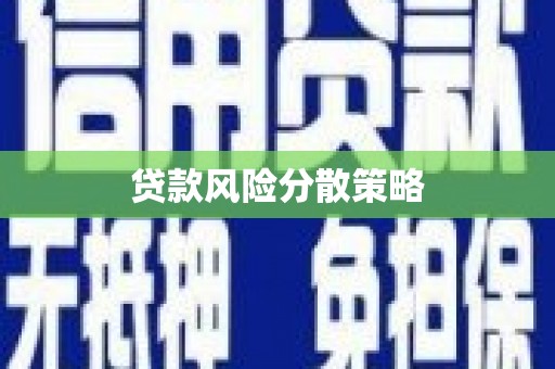 昌吉贷款风险分散策略