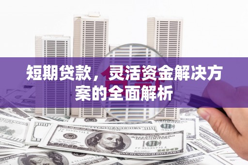 昌吉短期贷款，灵活资金解决方案的全面解析