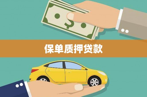 昌吉保单质押贷款
