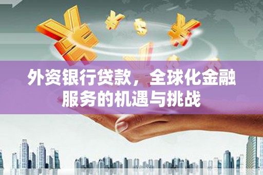 昌吉外资银行贷款，全球化金融服务的机遇与挑战